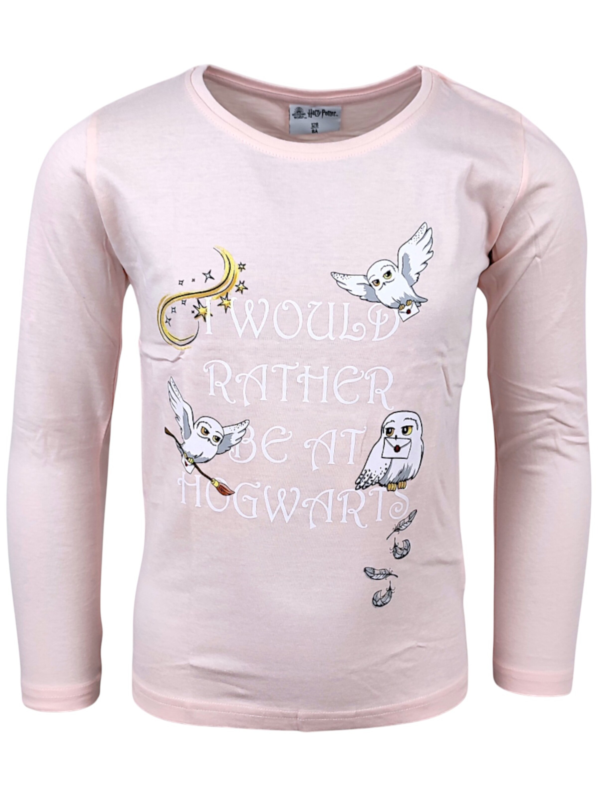 Harry Potter Shirt 'Harry Potter Langarmshirt' in Pink: Vorderseite