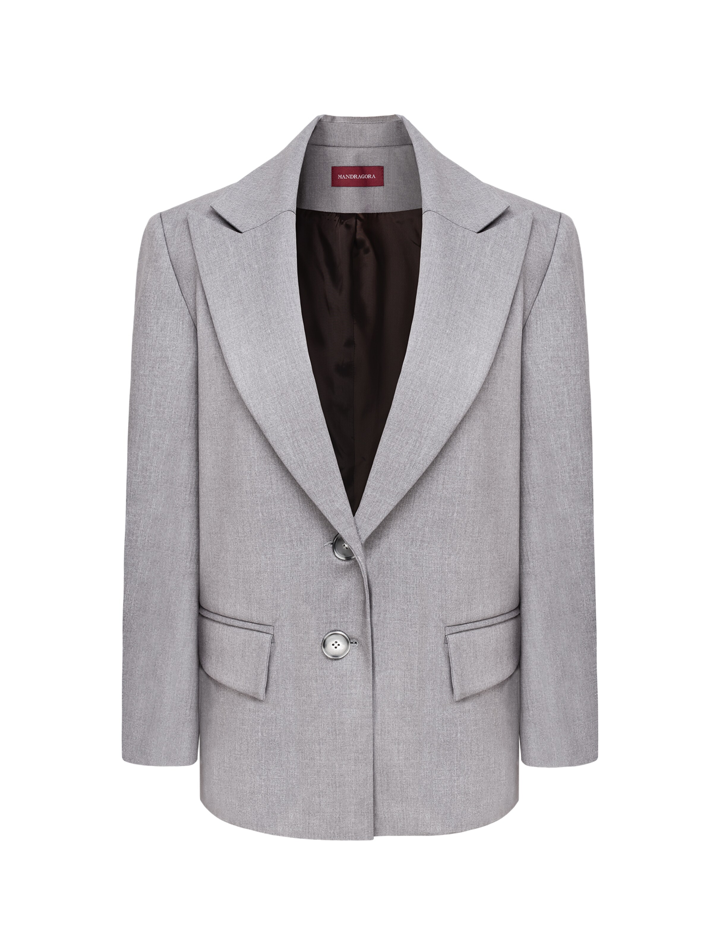 mandragora Blazer 'Estra'‌‌‌‌‌‌‌ in Grau: Vorderseite