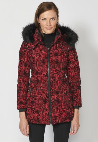 KOROSHI Between-Season Jacket in Red: front