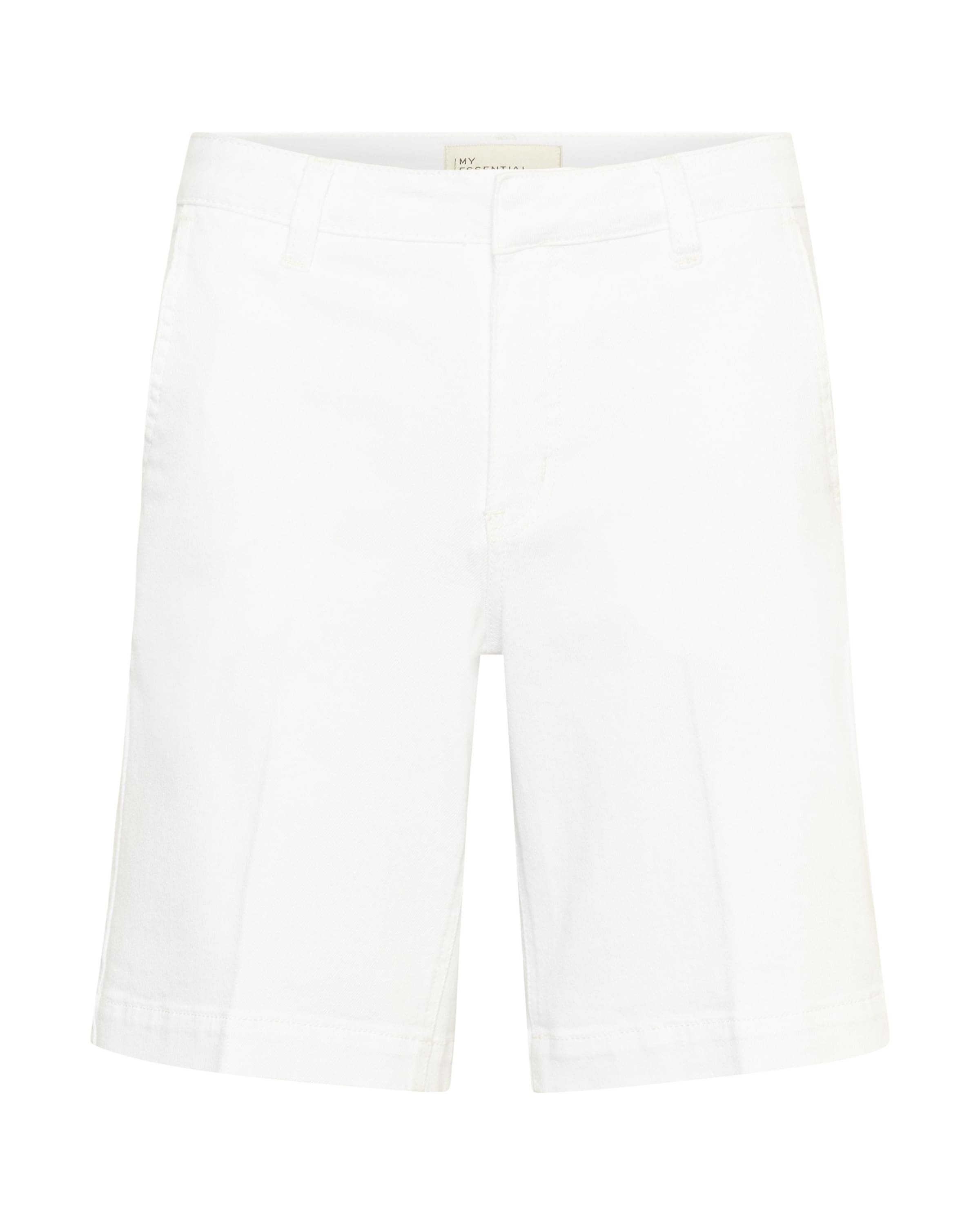 My Essential Wardrobe Bukser med fals i hvid: forside