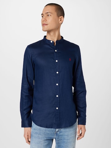 Polo Ralph Lauren Slim fit Overhemd in Blauw: voorkant