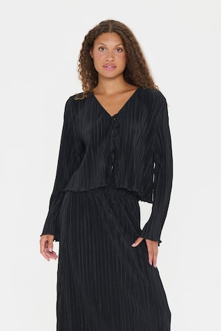 SAINT TROPEZ - Casaco de malha 'ZuniSZ' em preto
