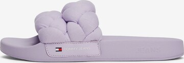 Tommy Jeans Pantofle – fialová: přední strana