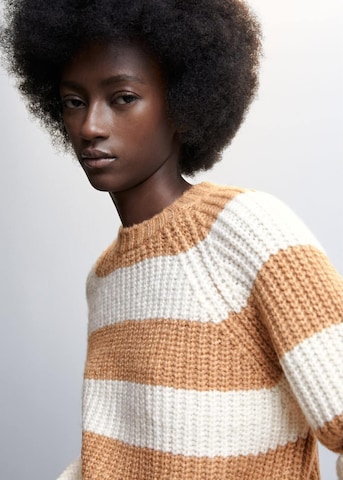 MANGO Sweater 'triffle' in Beige