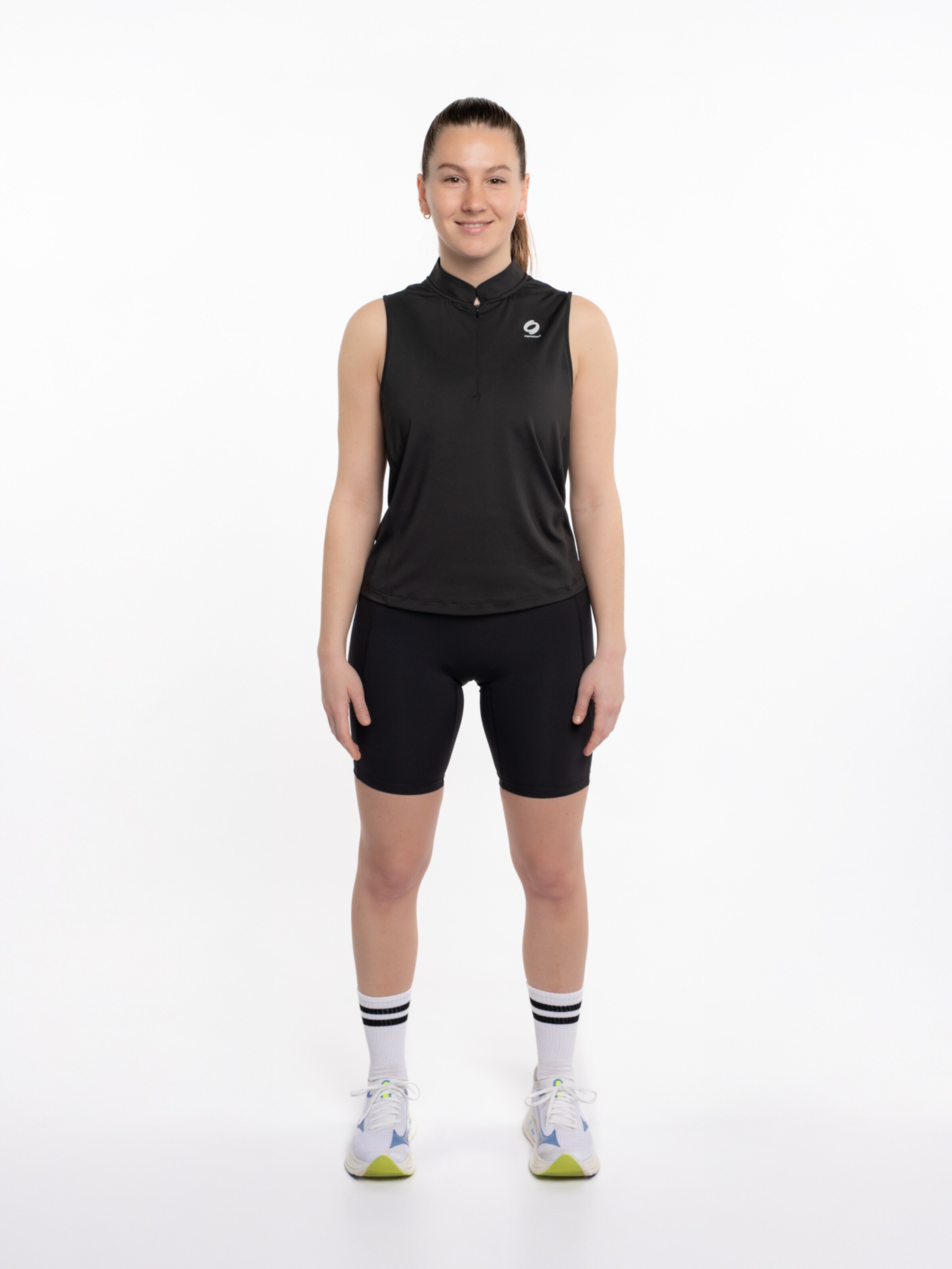mymotus Sports top 'mymotus®, performance top with zipper, black YW12' in Black