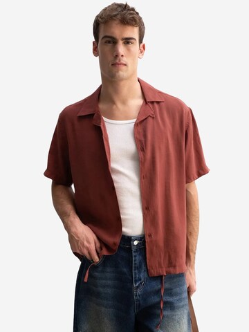 Giesto - Regular Fit Camisa em vermelho: frente