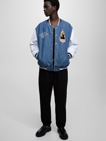 Pull&Bear Between-Season Jacket in Blue