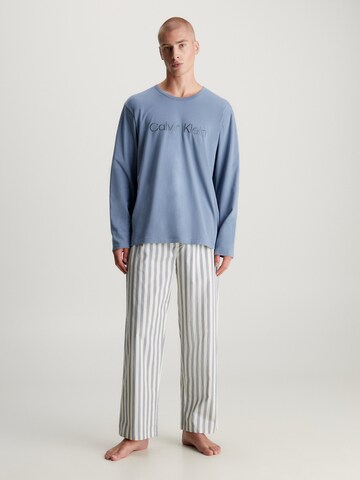 Calvin Klein Underwear Πιτζάμα μακριά σε μπλε: μπροστά