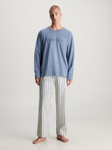 Calvin Klein Underwear Pitkä pyjama värissä sininen: edessä
