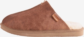 SHEPHERD - Pantufa 'Hugo' em castanho: frente