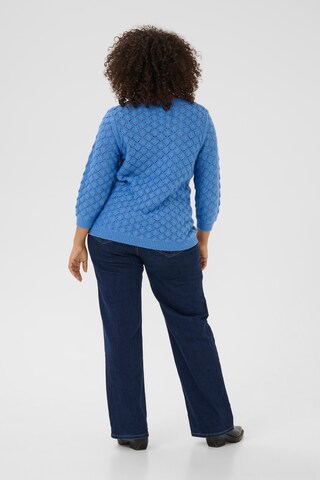 KAFFE CURVE - Pullover 'KCMani' em azul