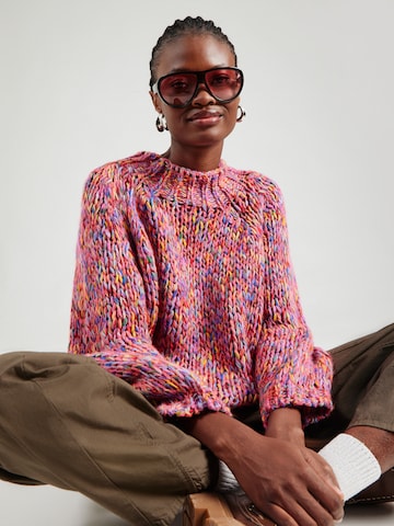 Pull-over Rich & Royal en rose : devant