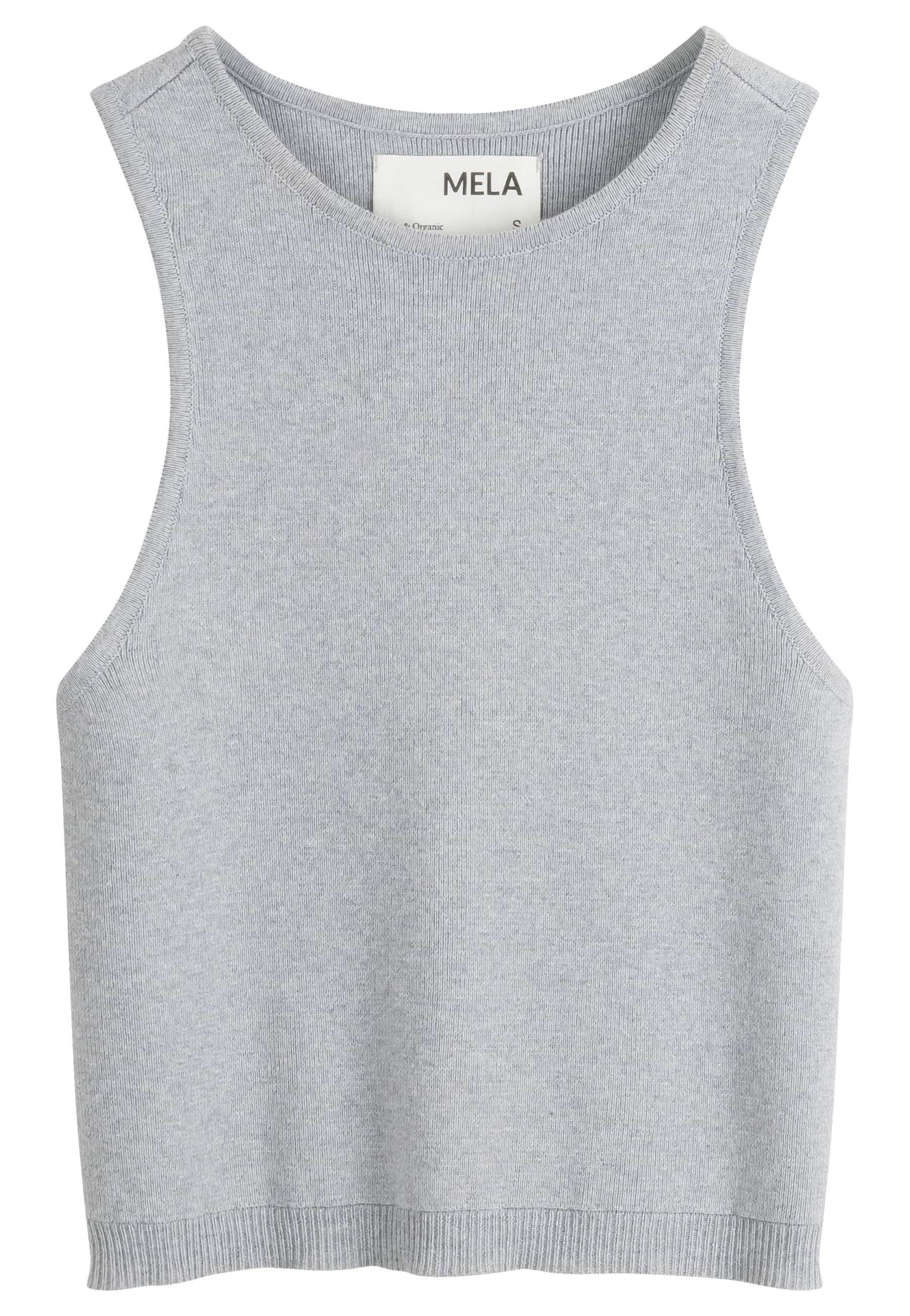 MELA Sticktop 'NIKARA' i grå: forside