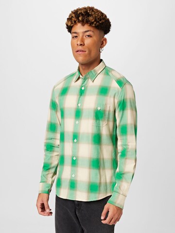 DRYKORN Klasický střih Košile 'LAREMTO' – zelená: přední strana