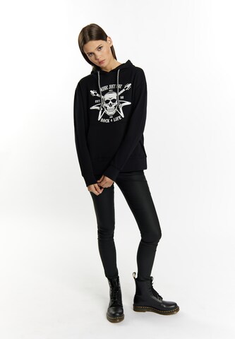 myMo ROCKS Sweatshirt 'Blonda' in Schwarz