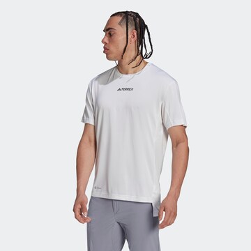 ADIDAS TERREX Functioneel shirt 'Multi' in Wit: voorkant