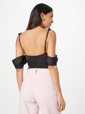 Misspap Shirt bodysuit in Black