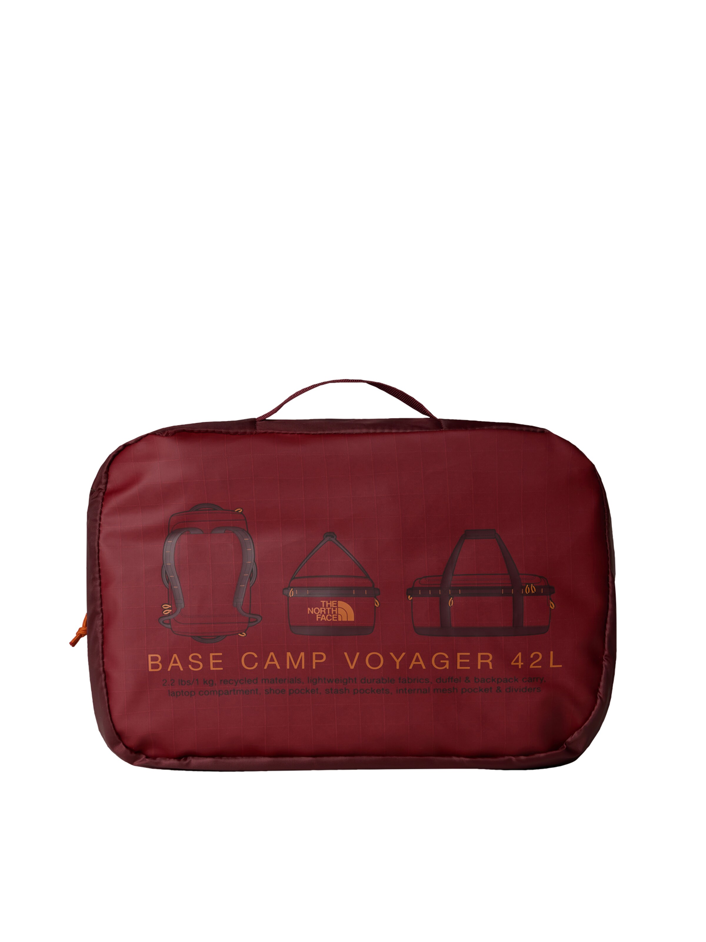 THE NORTH FACE Sportsrygsæk 'BASE CAMP VOYAGER' i rød