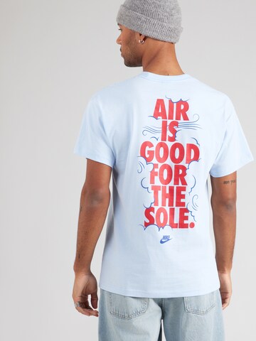 Nike Sportswear Koszulka 'AIR' w kolorze niebieski: przód