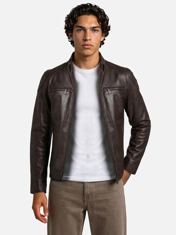 bugatti Lederjacke 'FILIPPO' in Braun: Vorderseite