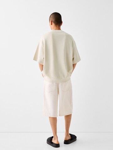Bershka Shirt in Beige