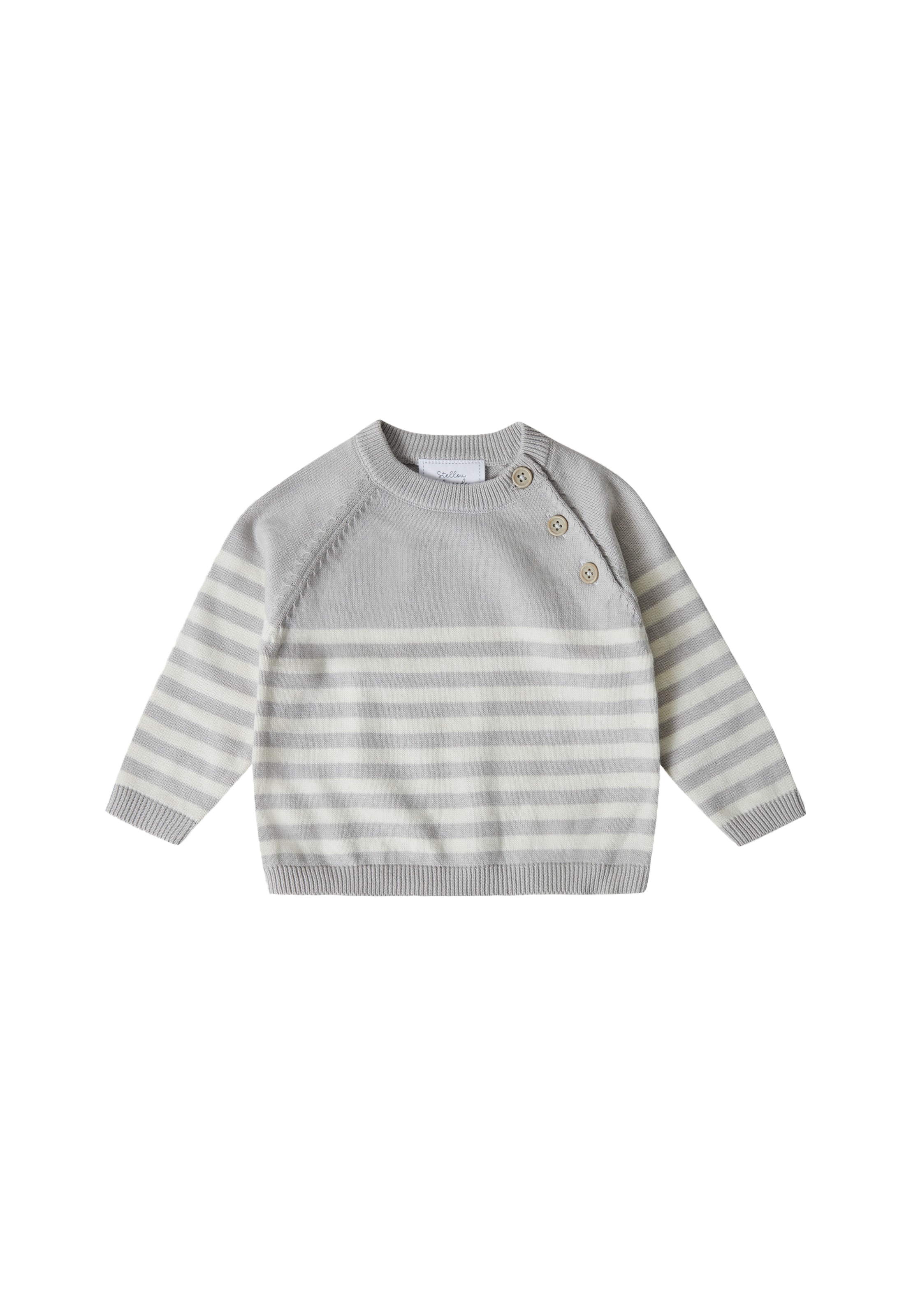 Pull-over Stellou & Friends en gris : devant