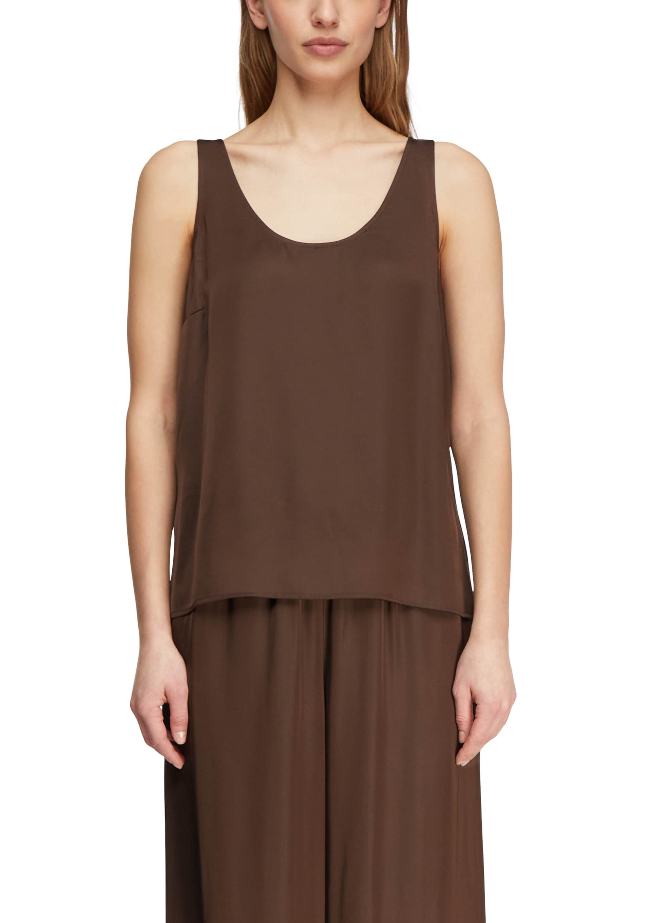 COMMA Bluse in Braun