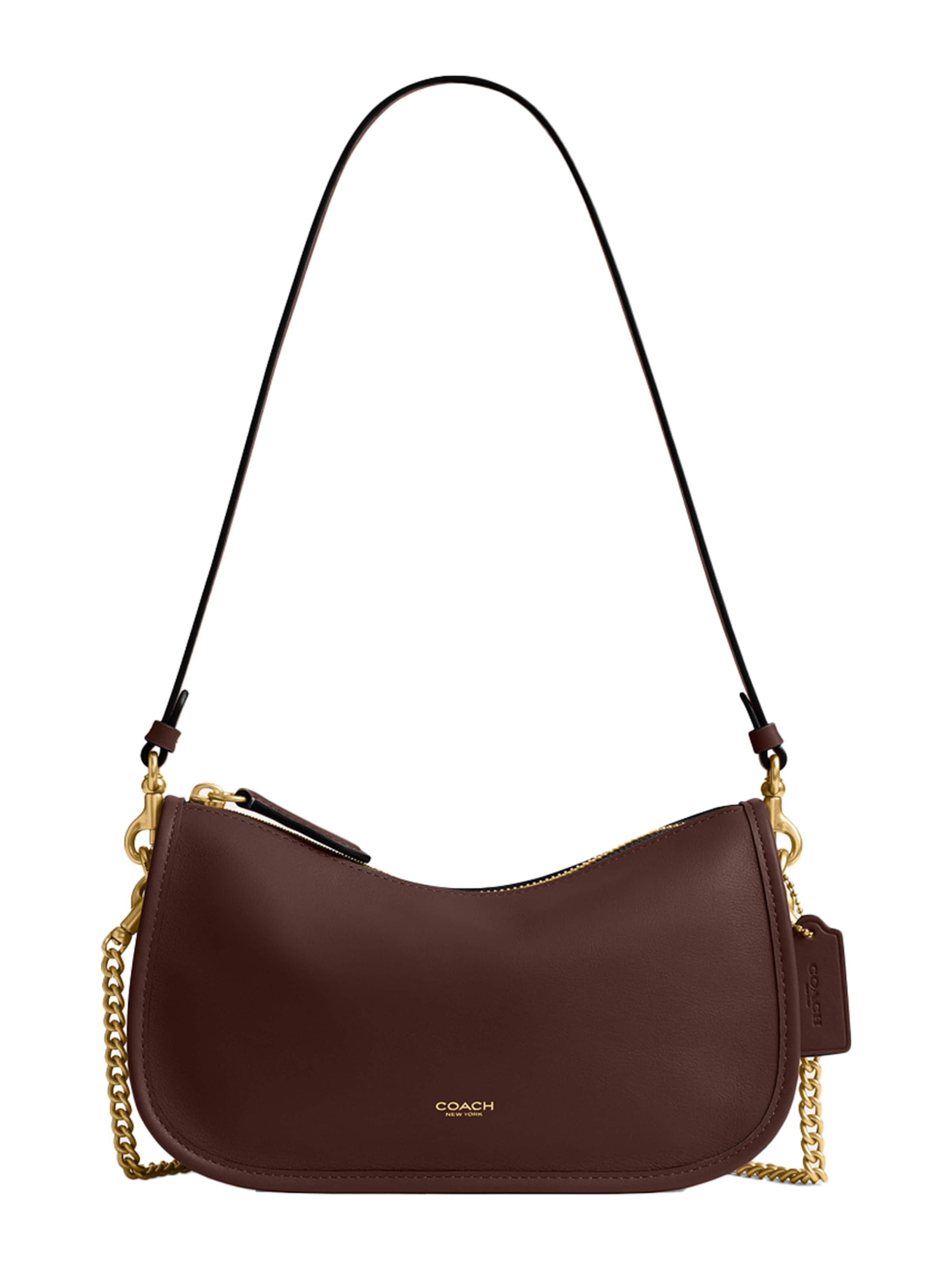 COACH Чанта за през рамо в кафяво: отпред