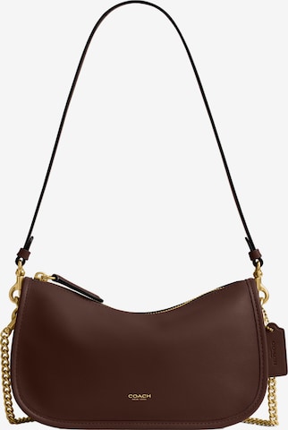 Sac bandoulière COACH en marron : devant