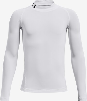 UNDER ARMOUR Functioneel shirt ' HG Armour Mock ' in Wit: voorkant