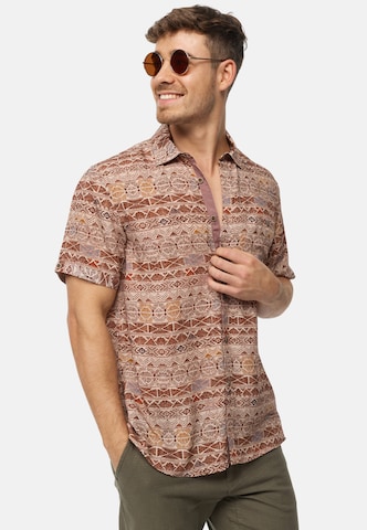 Coupe regular Chemise INDICODE JEANS en marron