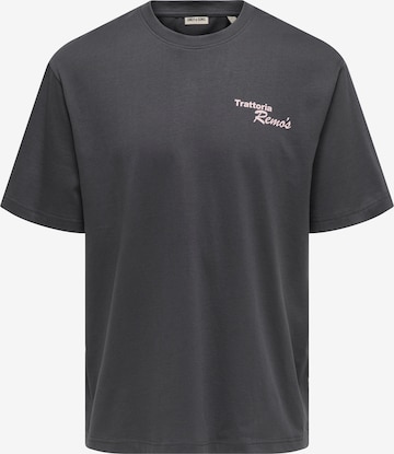 Only & Sons Paita 'ONSNATHAN' värissä harmaa: etupuoli