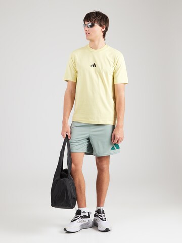 ADIDAS SPORTSWEAR Performance shirt 'Essentias' in Yellow