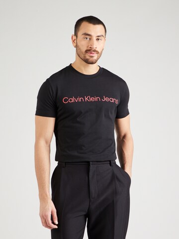 Maglietta di Calvin Klein Jeans in nero: frontale