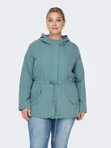 ONLY Carmakoma Tussenparka in Blauw: voorkant
