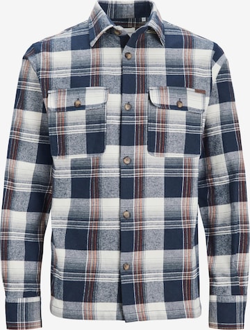JACK & JONES Slim fit Button Up Shirt 'Darren' in Blue: front