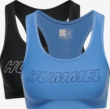 Hummel Bralette Sports Bra 'Tola' in Blue: front