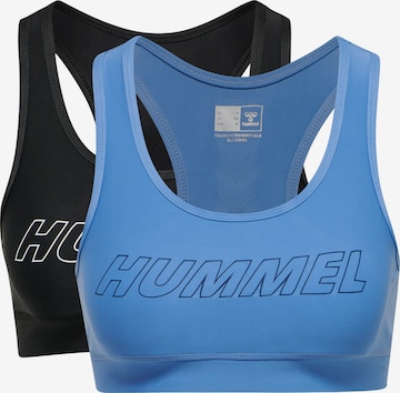 Hummel Bralette Sports Bra 'Tola' in Blue: front