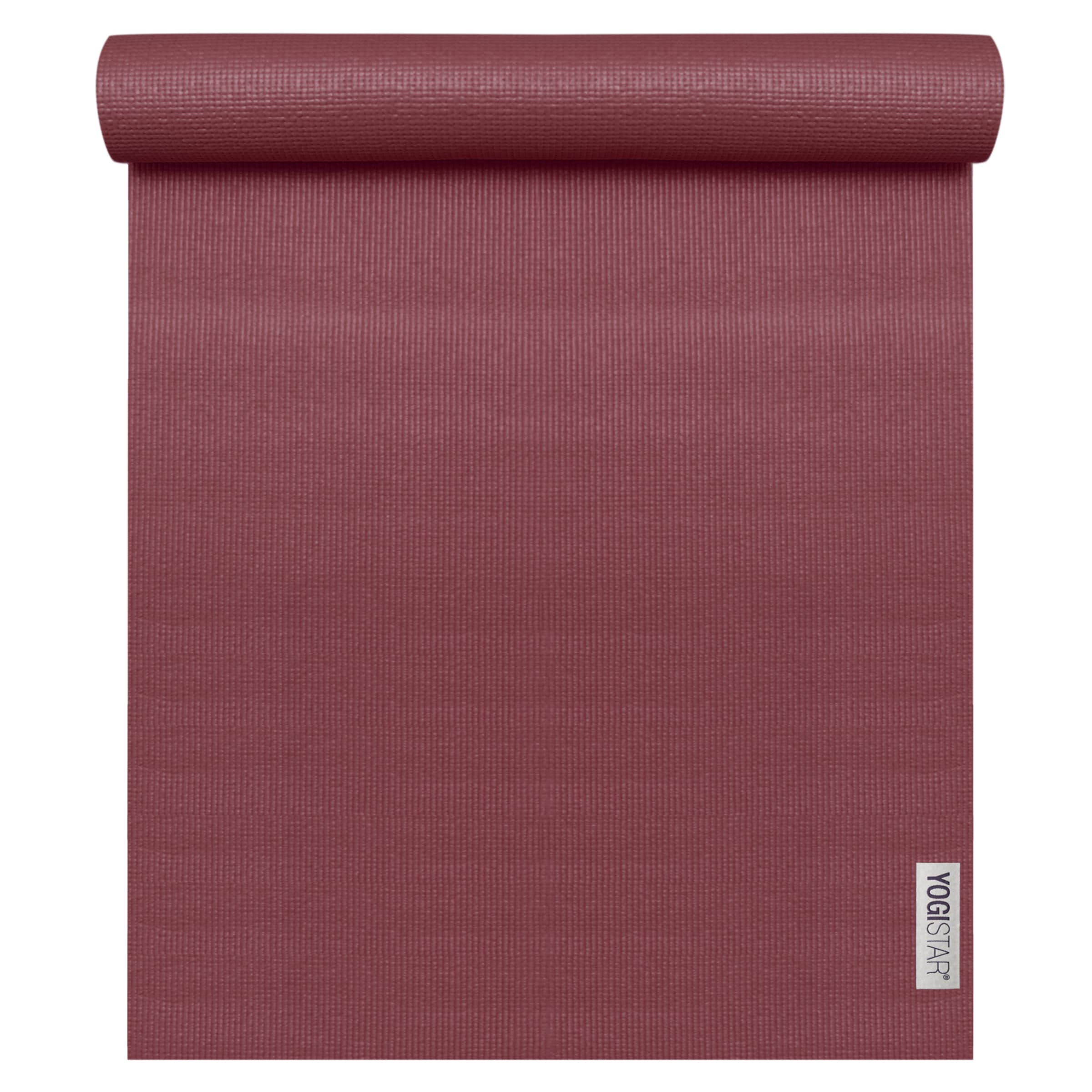 YOGISTAR.COM Yogamatte '183 cm x 61 cm x 4 mm' in Rot: Vorderseite