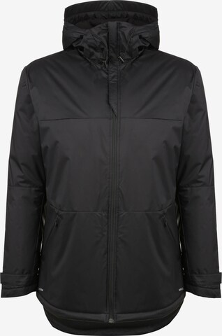 PUMA Athletic Jacket in Black: front