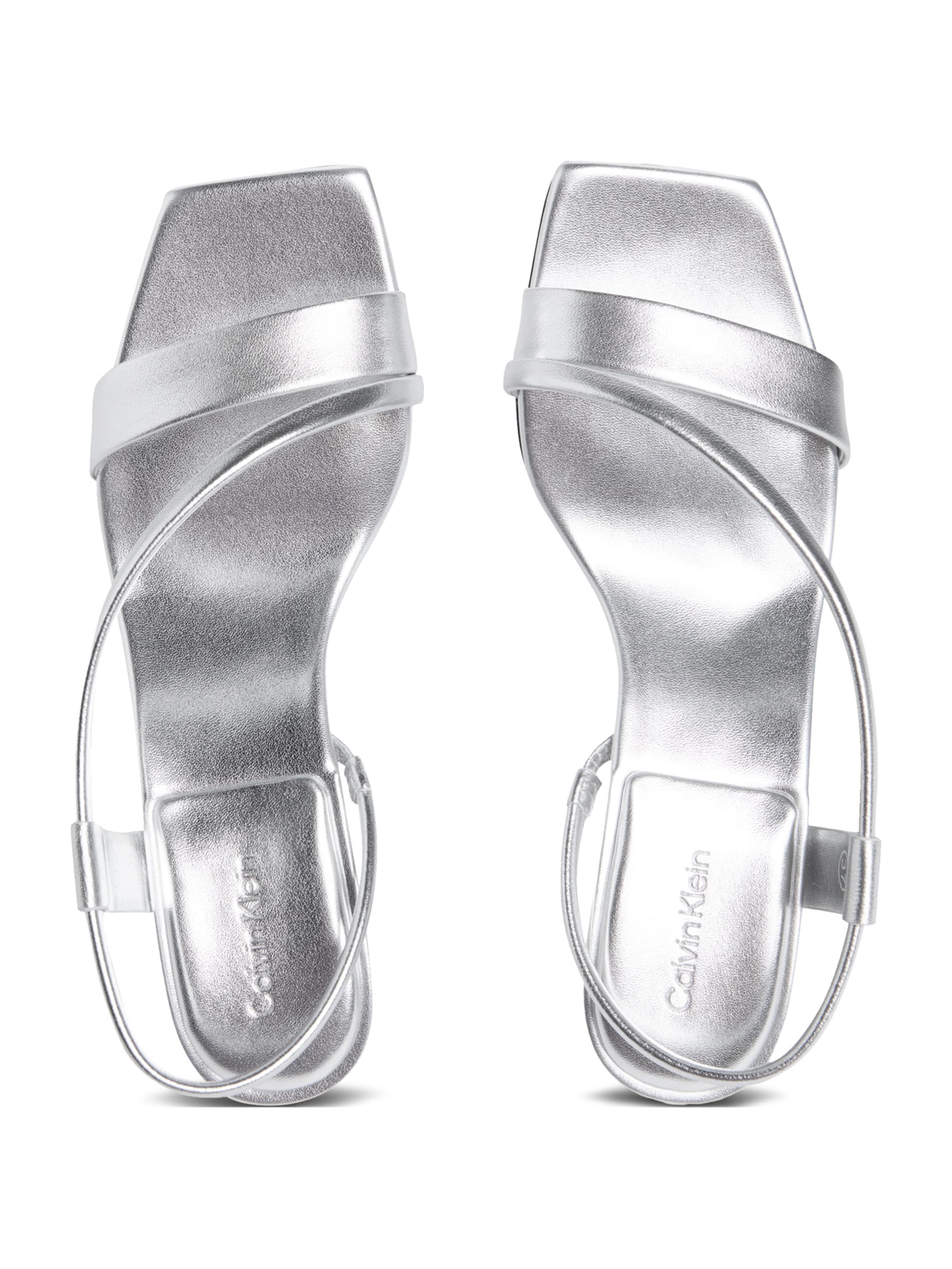 Calvin Klein Sandaler med rem i sølv