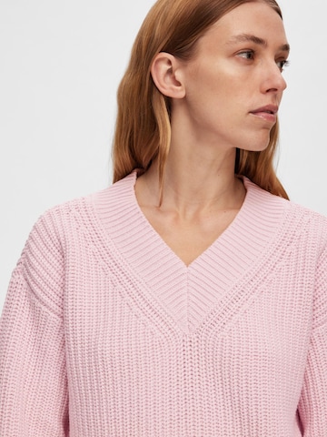 SELECTED FEMME Pullover i pink