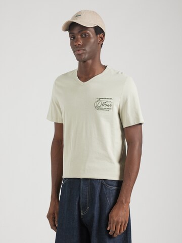 s.Oliver Shirt in Beige: voorkant
