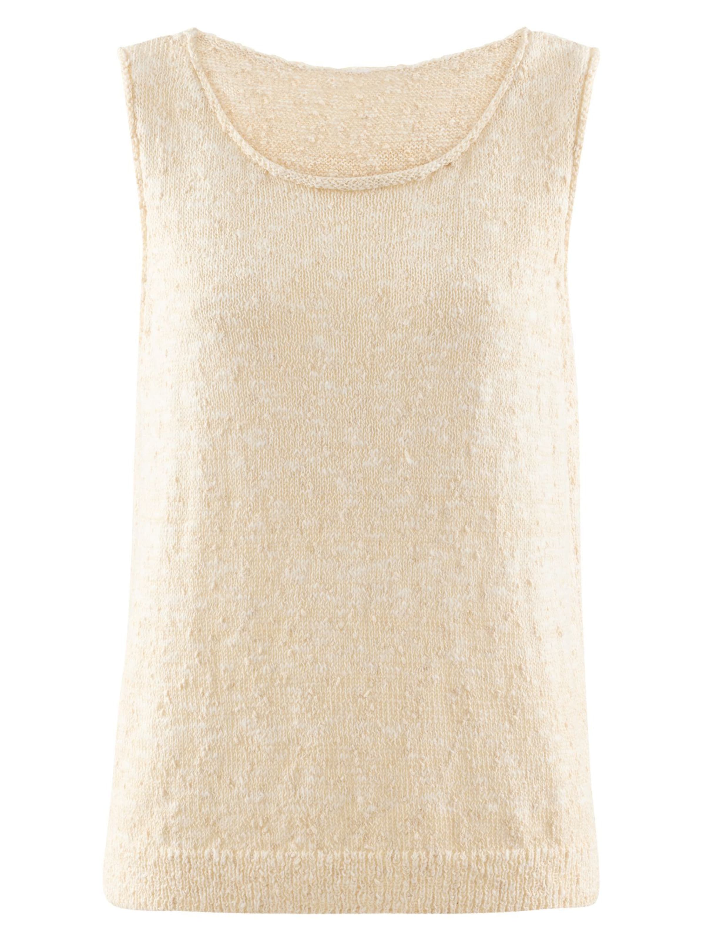 Tamaris Knitted top in Beige: front