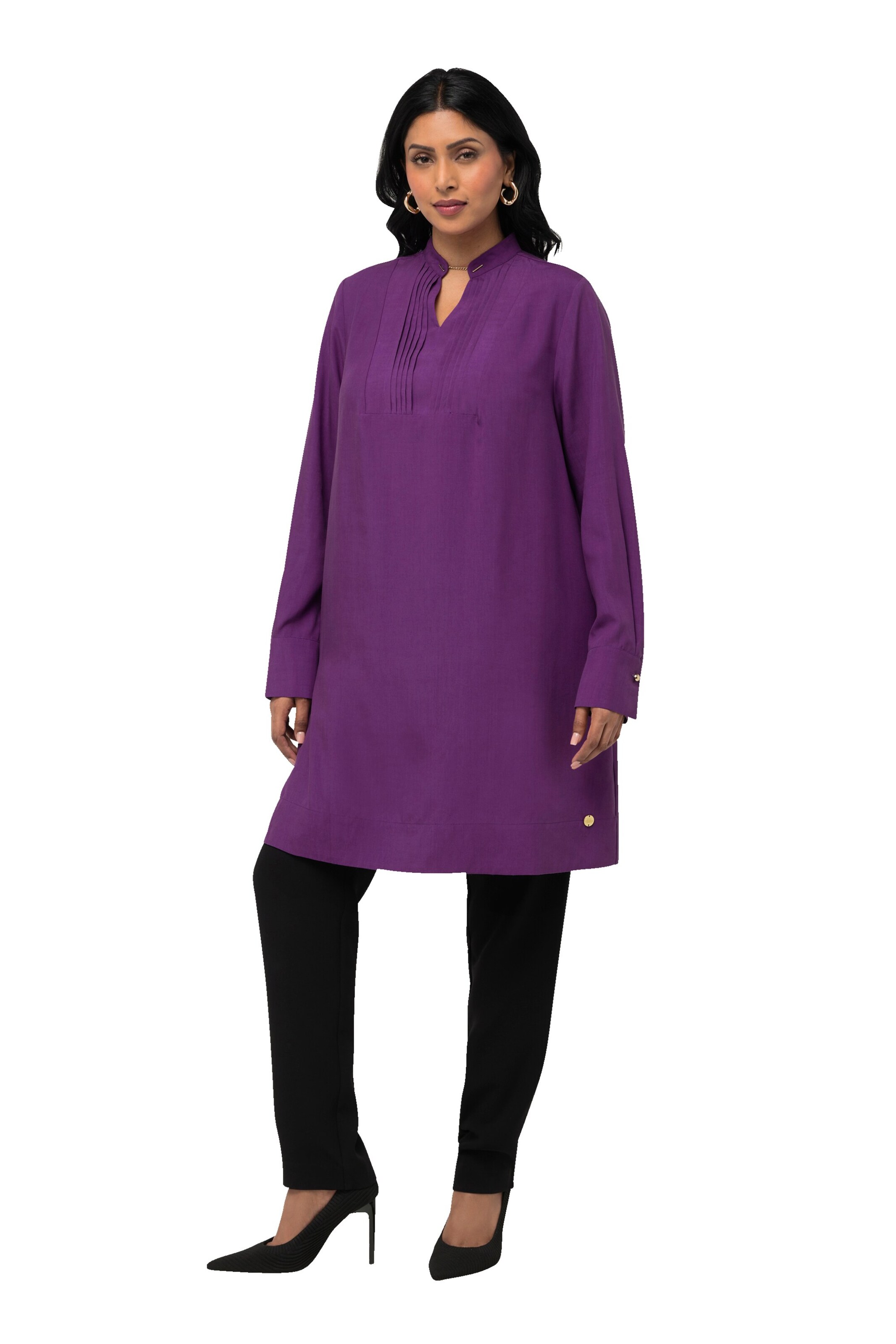 Ulla Popken Tunic in Purple: front