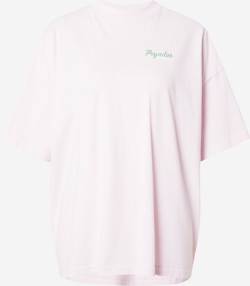 Pegador - Camisa oversized 'CHAPI' em rosa: frente