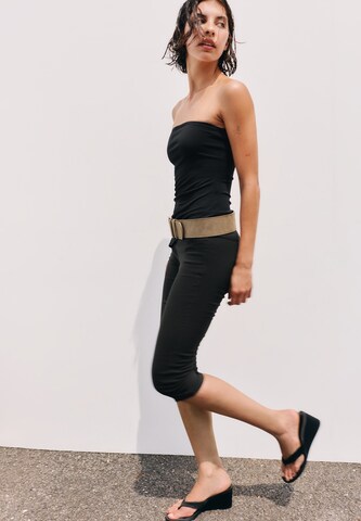 Skinny Pantalon Pull&Bear en noir