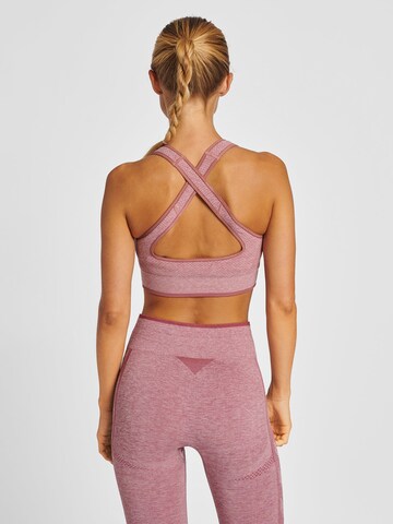 Hummel Bustier Sports-BH i pink