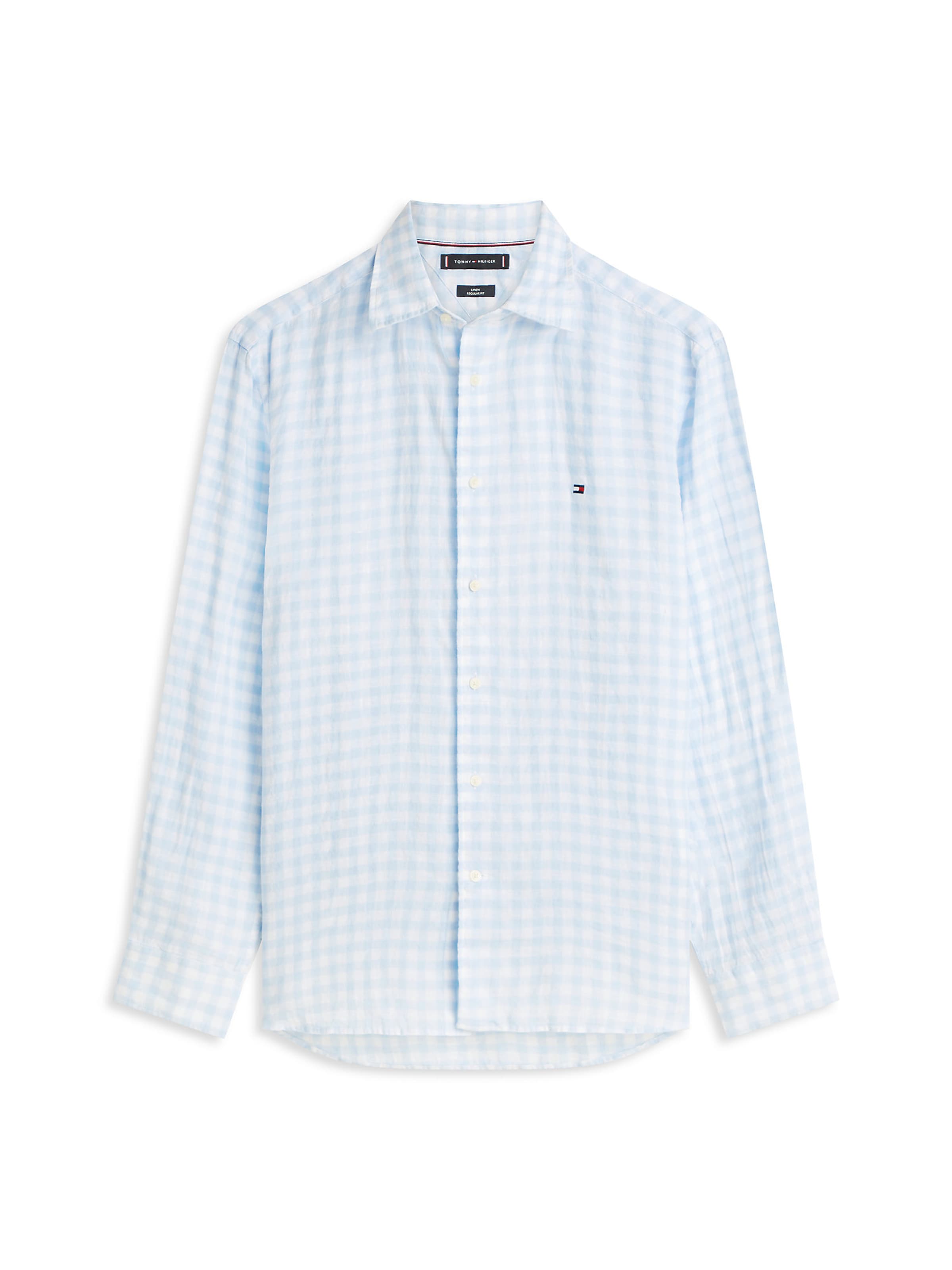 TOMMY HILFIGER Hemd in hellblau / weiß, Produktansicht