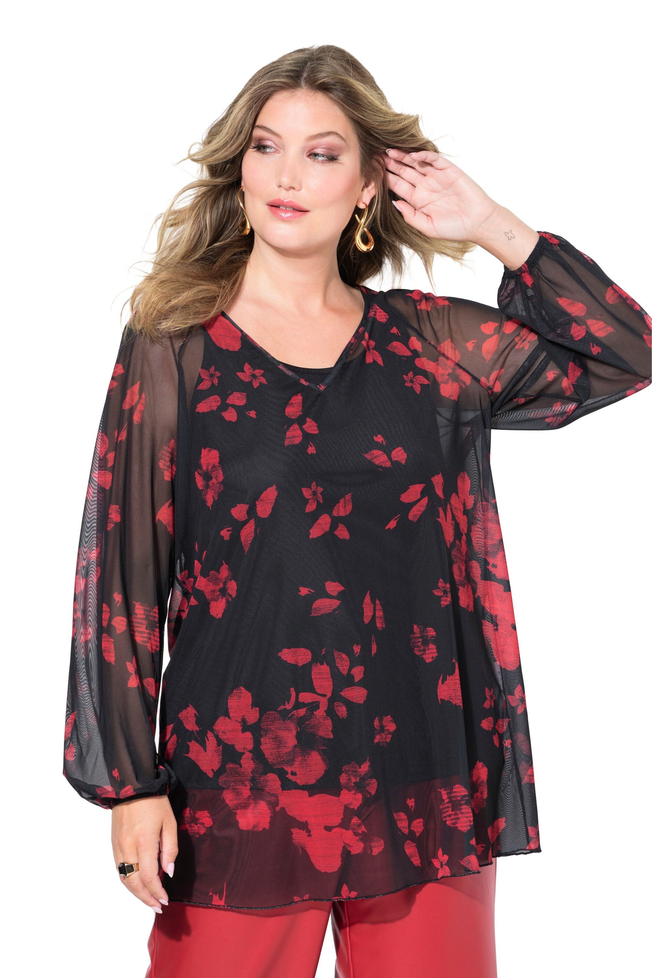 MIAMODA Bluse in Schwarz: Vorderseite
